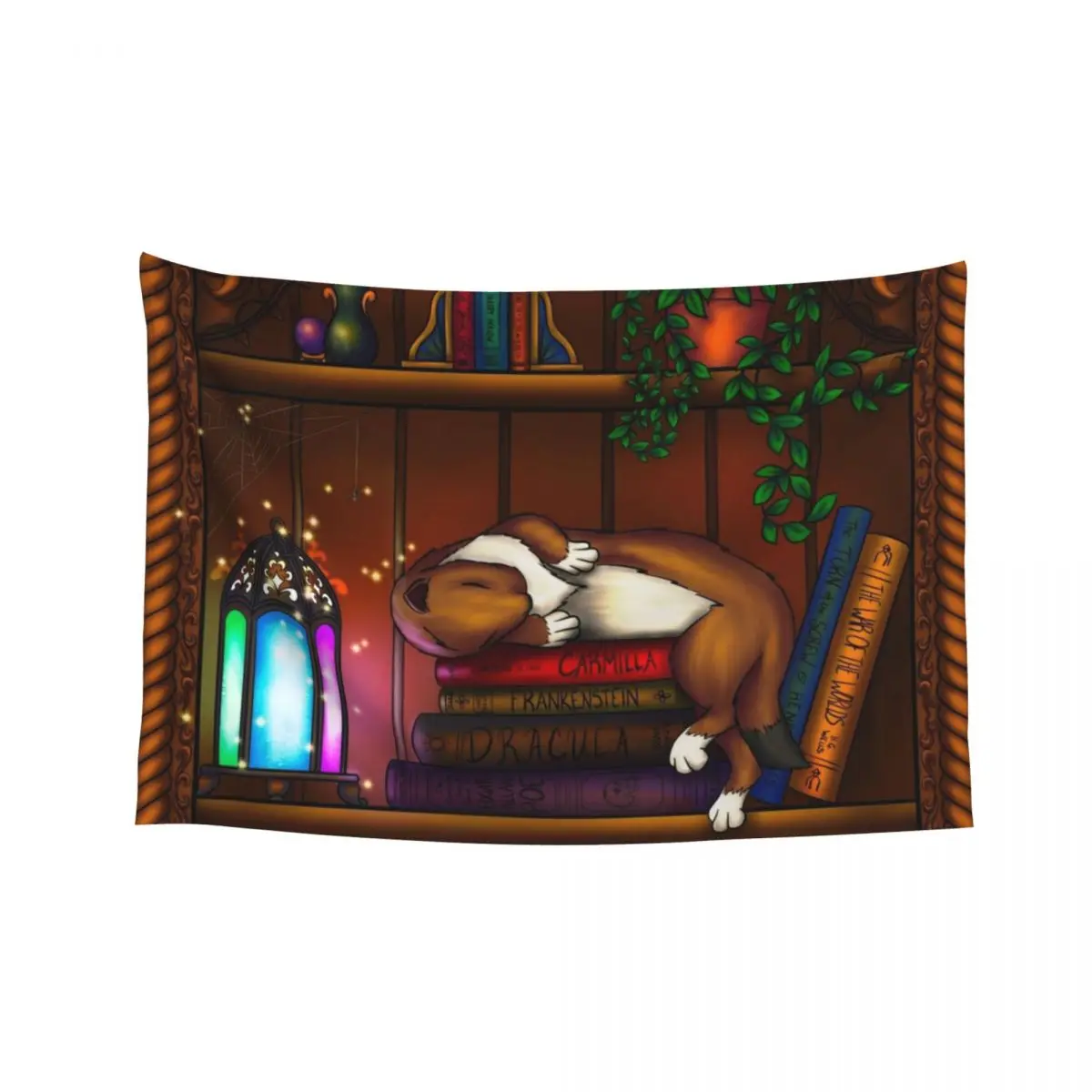 

Sleepy Book Weasel Tapestry Outdoor Decoration Home Decoration Things To The Room Tapestry