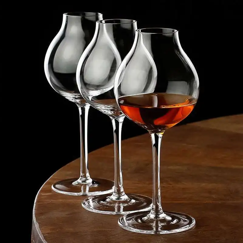 245 ml Klarer Kristallglas-Whiskybecher Sommelier Dedicated Wine Tasting Cup Altmodischer Whiskey Copita Nosing Glasses Snifter
