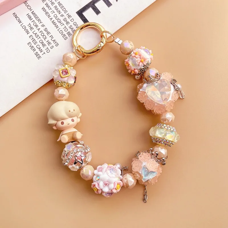 Bubble Phone Charm Original Heavy Industry High-end Mobile Phone Chain Luxury Crystal Accessories Hand-beaded Cute Phone Lanyard