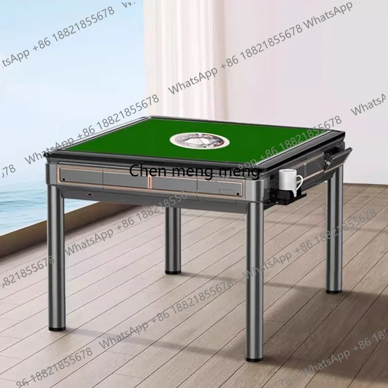 Modern Simple Mahjong Machine Nordic Automatic Shuffling Electric Mahjong Table 2-in-1 Dining Table Card Game Home