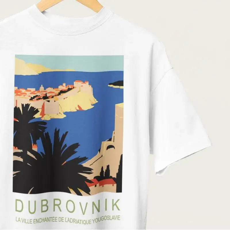 Vintage Dubrovnik T Shirt Yugoslavia Crotia Travel SweaT Trip Retro Girls Balkan Vacation