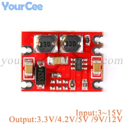 DC-DC Automatic Buck Boost Power Module Step Up Down Board 3V-15V Output 3.3V/5V/4.2V/9V/12V Electronic DIY S09