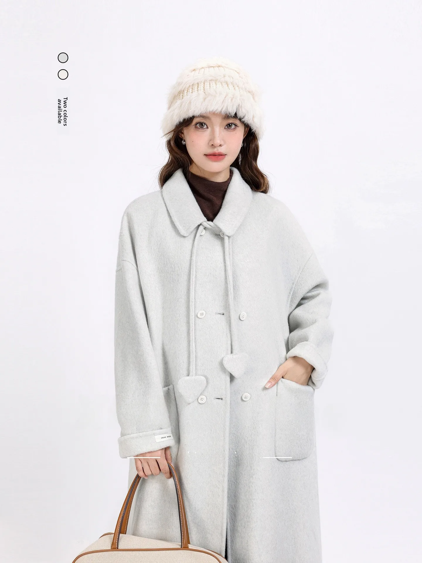 

Ele двустороннее шерстяное пальто с длинным рукавом Faionable Agel, нежный ветер, высококачественное зимнее новое поступление, женское пальто