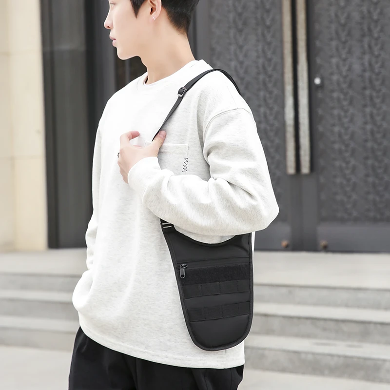 Street Hip Hop Waist Bag Phone Pack Casual Men Anti-theft Bag Purse 2024 New Invisibility Armpit Pack Unisex Crossbody Chest Bag