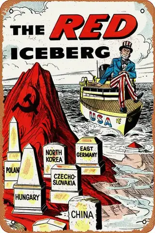 Targa per decorazione da parete - Propaganda militare Guerra fredda (4/7) Poster Targa in metallo vintage Targa per garage Bar Decorazione da parete, Retro