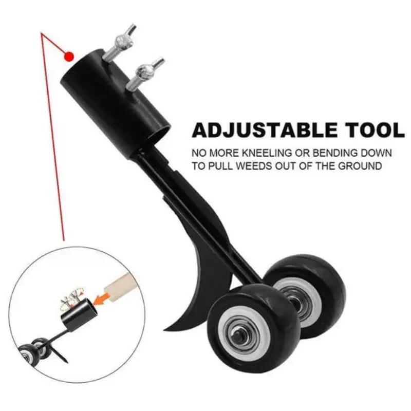 Crazy Weeds Marauder Portable Gap Weeder  No Need To Bend Down Trimmer Adjustable Length Weed  Remover Gardening Mowing Tool