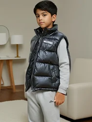 Kids Vest Jacket Child  Stand Collar Sleeveless Puffer Jackets Spring Autumn Winter Casual Waistcoat Boys and Girls Warm Coat