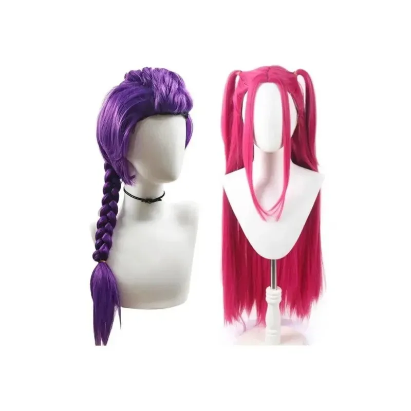 33.5-inch Purple Long Braid Children's Wig Ponytail Halloween Costume Party Anime Cosplay