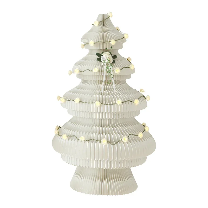 Decoration Christmas Tree Large Decoration Commercial Light-Emitting Christmas Foldable Storage