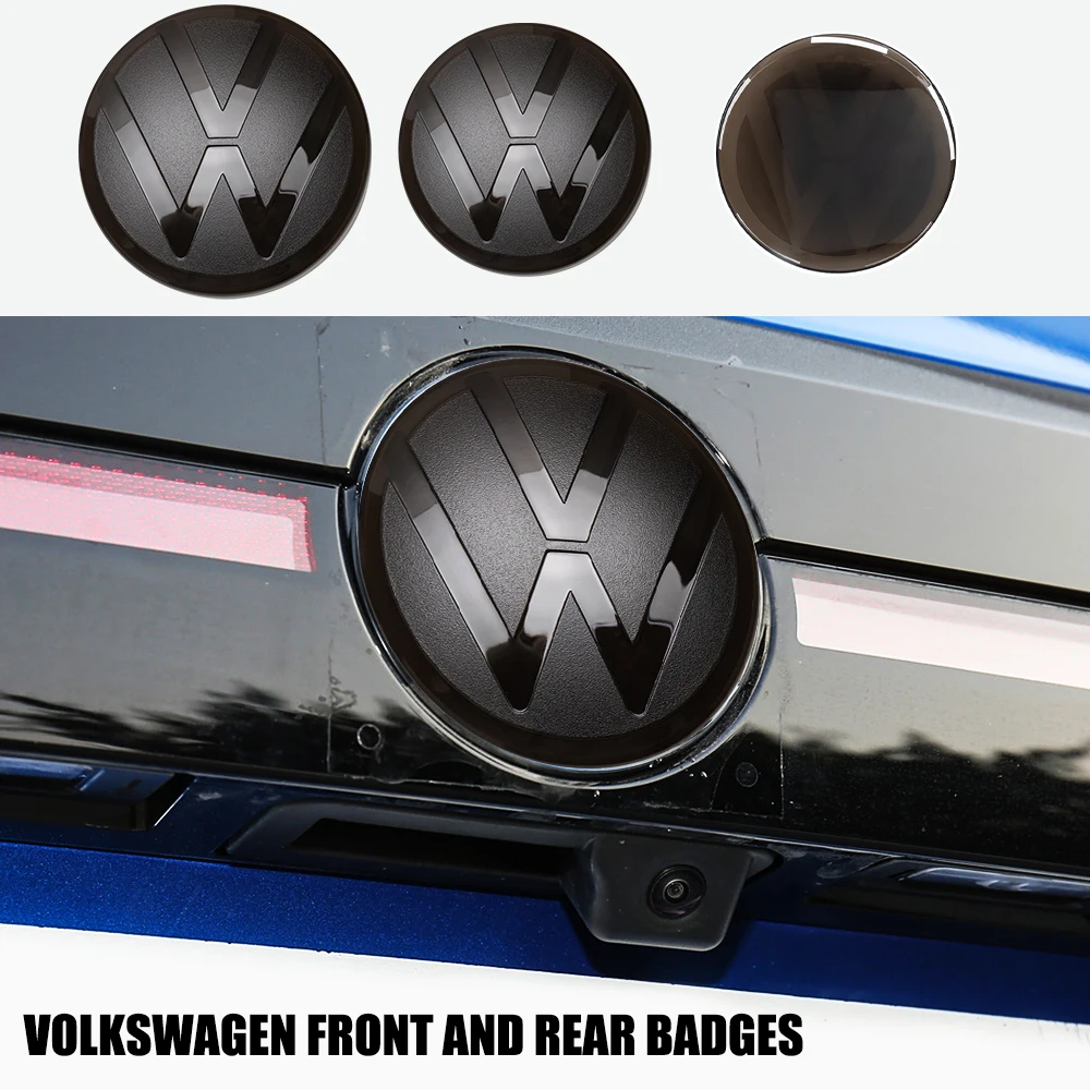 Car Front Radiator Grill/Rear Trunk Emblem Lid Cover Badge Sticker Auto Accessories For Volkswagen VW Tiguan 2017 2018 2019 2020