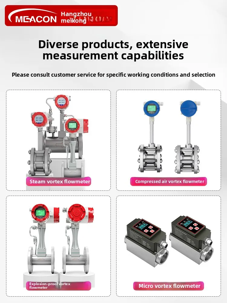 LMM vortex flowmeter methane industrial natural gas flowmeter