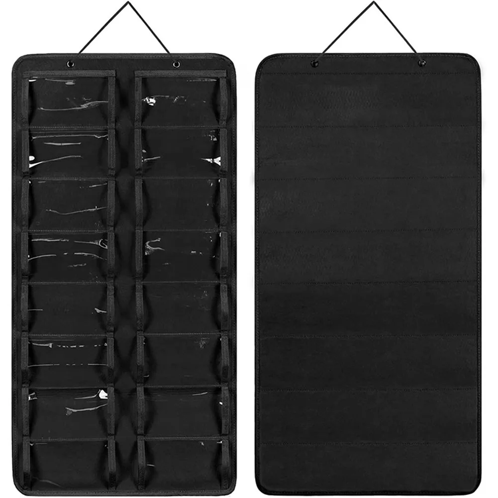 Eyewear Storage Space-saving Design Hanging Sunglasses Organizer Sustainable PVC Felt Versatile Storage Solution