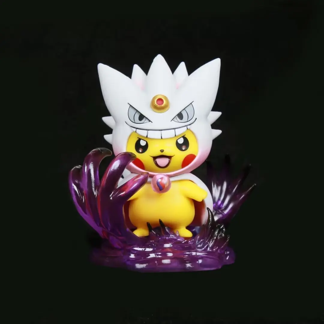 Pokemon Disguise Serie Pikachu COS Gengar Pika-Ghost Figur Geschenk Anime Action Figuren