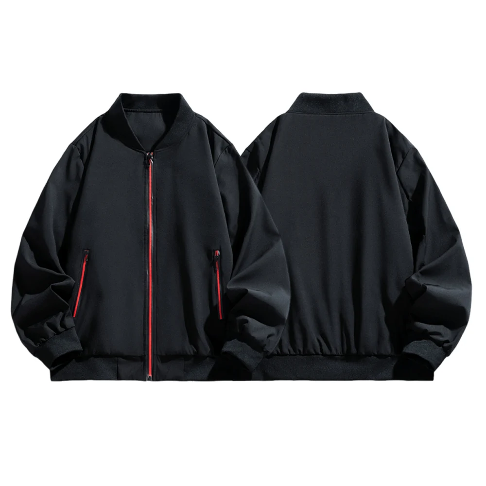 

Мужская куртка с воротником-стойкой, мужское пальто нового стиля 2025 года, свободная рабочая одежда весны и осени, повседневная спортивная одежда для бега