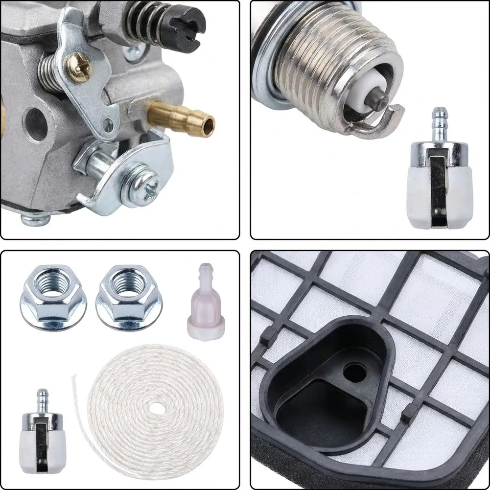 Two-in-One Carburetor and Air Filter Kit for 490 For 491S Models Ensures Reliable Fuel-Air Mixture Restoration