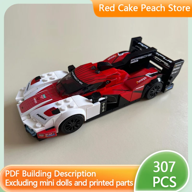 

Модель скоростного гоночного автомобиля MOC, строительные кирпичи, классический WEC IMSA Le Mans, модульная технология, детские праздничные подарки, сборные игрушки, костюм