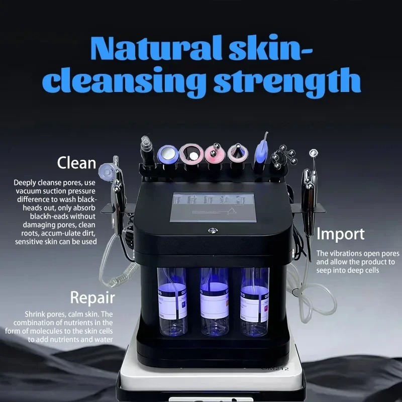 10 in 1 Gesichts maschine H2O2 Aqua Peeling Lift Haut blase Feuchtigkeit creme Sauerstoff maschine