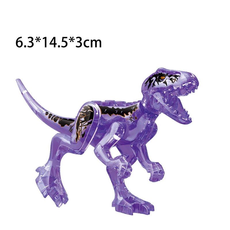 Jurassic Dinosaurs Building Blocks Indominus Rex DIY Tyrannosaurus Action Figure Models Children Toys Animals Crystal Gifts