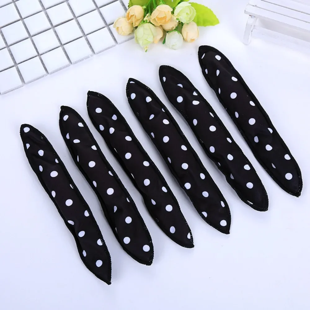 Heatless Curling Rod Headband No Heat Hair Curler Lazy Hair Rollers Soft Hair Curlers Self-adhesive Hook & Loop DIY Styling Tool