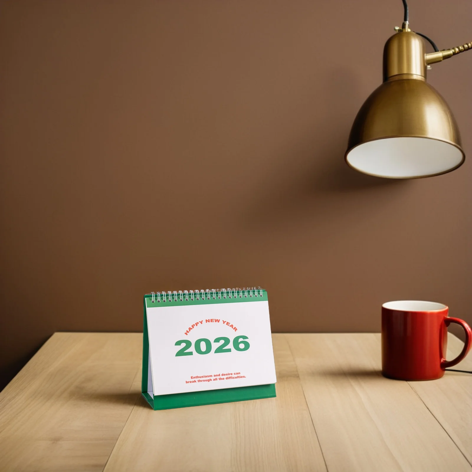 

4 шт. 2026 настольный календарь компактный стоячий флип-настольный календарь английский дизайн трекер привычек ежемесячный планировщик настольный календарь