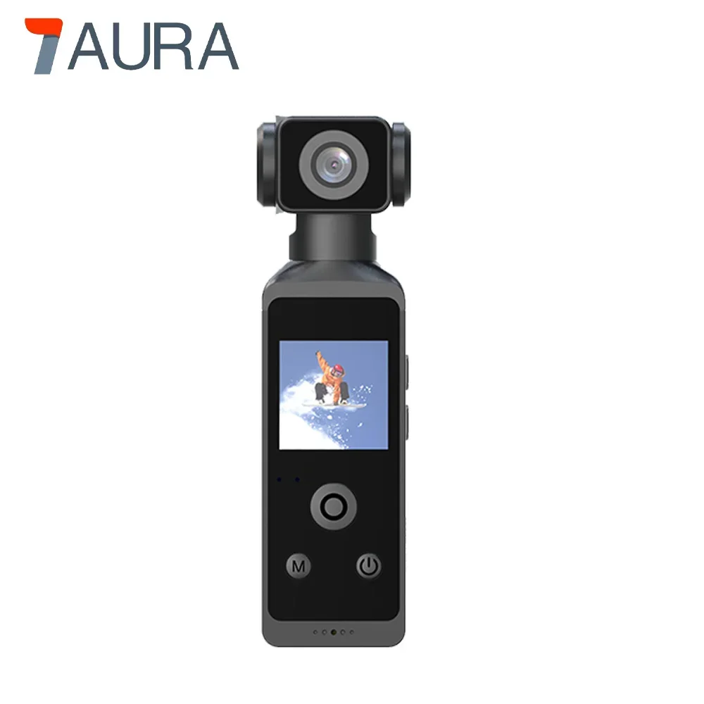 270° Rotatable Pocket 4K HD Action Camera with Optical Image Stabilizer and Waterproof Case