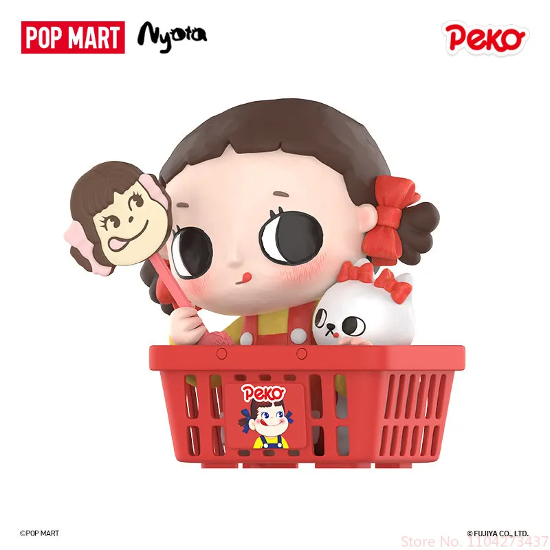

Коллекционная фигурка POP MART Nyota X Peko Series 2026: Аниме-персонаж из ПВХ, настольное украшение, подарок для девочки на праздник