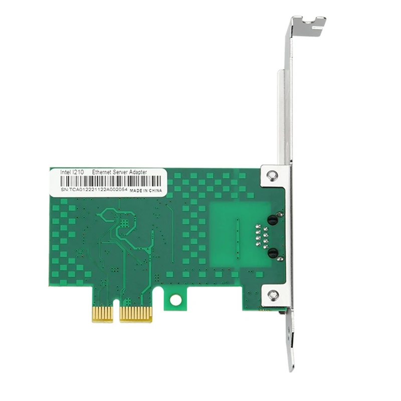 PCI Express Network Card PCIE X1 To RJ45 Gigabit Ethernet Network Adapter For  I210 Chip 1000Mbps PXE Network Card