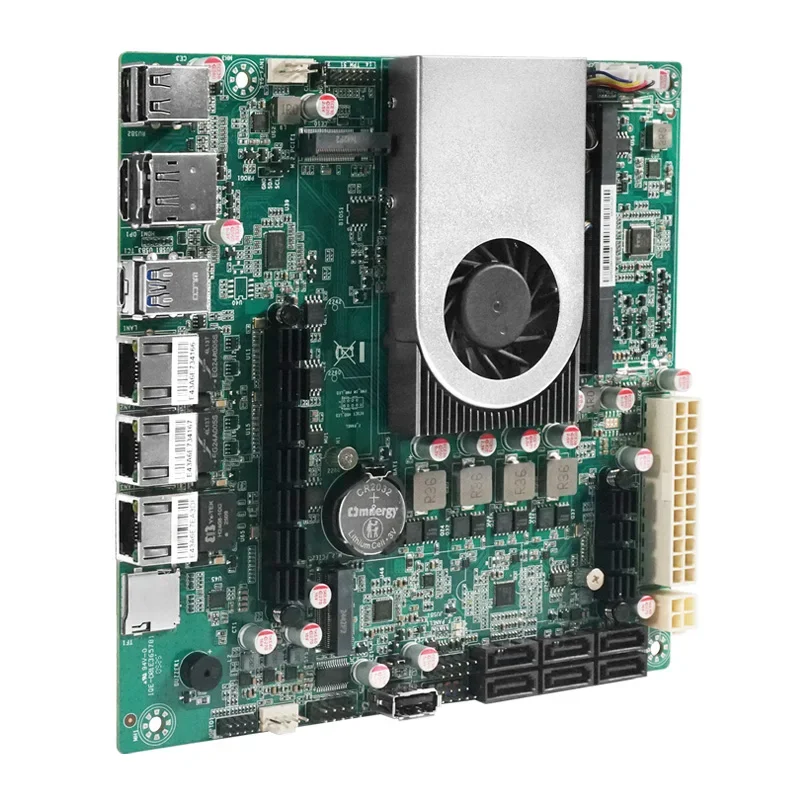 BKHD 2025 N150 NAS 미니-ITX 마더보드 쿼드 코어 2*I226 1*10G 이더넷 포트 2*M.2 6*SATA DDR5 16G NAS 서버 마더보드 썸네일 3