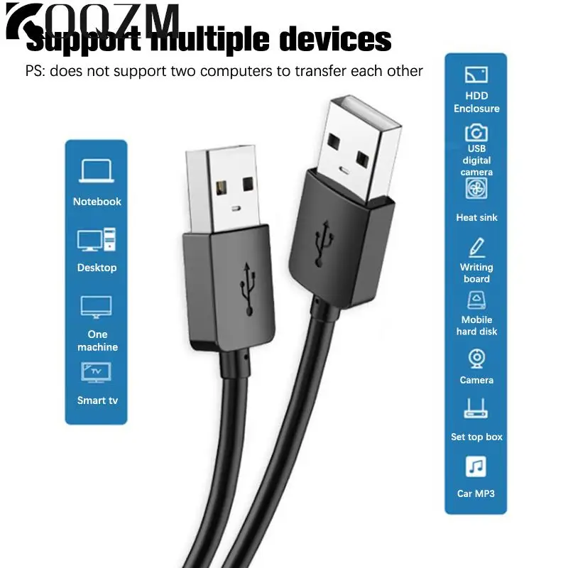 USB To USB Male To Male Extender USB Extension Cable For Radiator Hard Disk Male To Male Data Cable