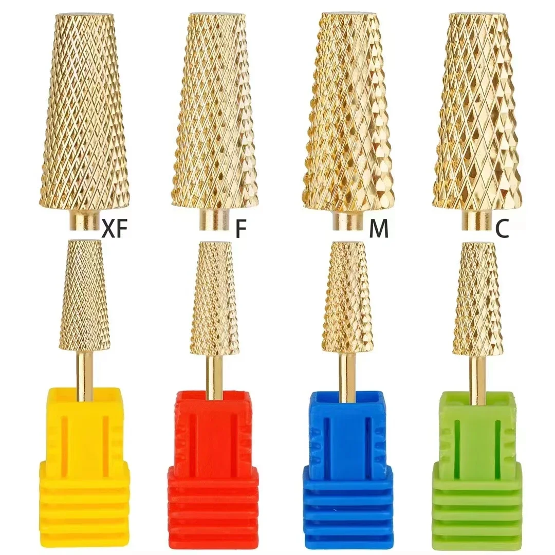 Carbide E-file Bits for Nails 3/32" Professional Nail Drill Bits for Manicure Pedicure Cuticle Gel Polishing Drill Machine