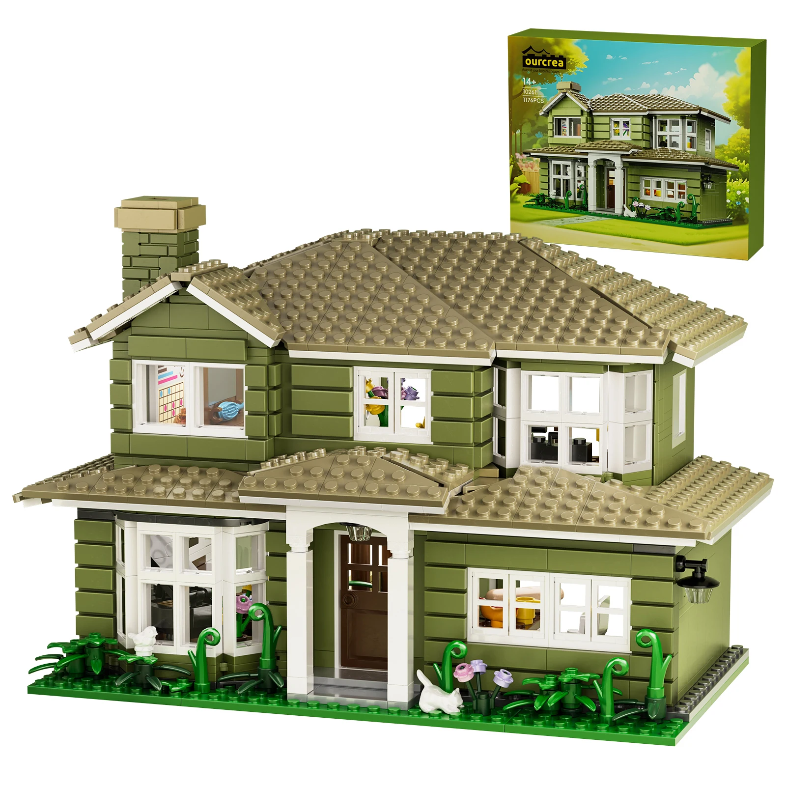 Modern House Building Blocks ชุด WARM Family Comedy TV Sitcoms Dunphy's House อิฐของเล่นแฟนเด็กชายและ Grils ของขวัญ