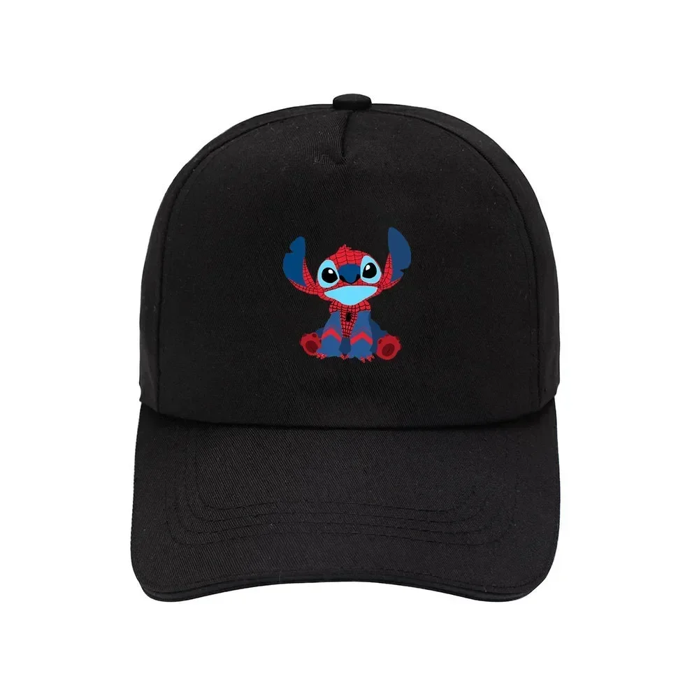 MINISO Anime Kawaii Cartoon Stitch Hat Print Cartoon Peaked Cap Summer Travel Sun Hat Men\'s and Women\'s Fashion Baseball Cap