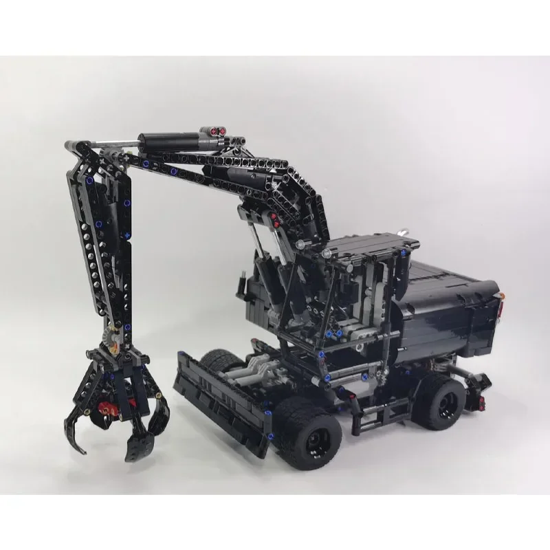 Building Blocks Wheeled Excavator MOC-139463 Triple Bogie Articulated Excavator 1626PCS Kids Building Block Toys Birthday Toys