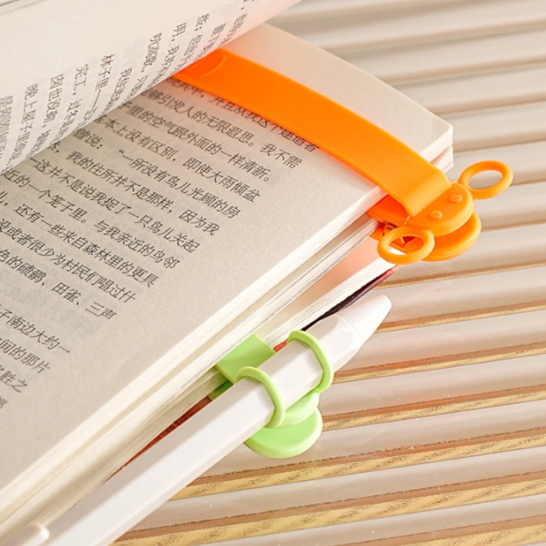 

Силиконовая закладка, легкая закладка со слотом для ручки в виде слона, закладка для офисных канцелярских принадлежностей, удобная автоматическая закладка для переворачивания страниц