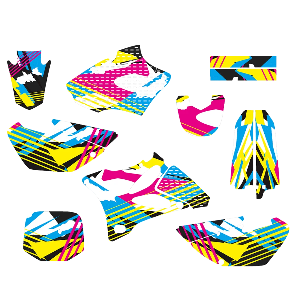 Fit for YZ85 YZ-85 YZ 85 2002-2014 2003 2004 2005 2006 2007 2008 2009 2010 2011 Motorcycle Background Graphics Decals Stickers
