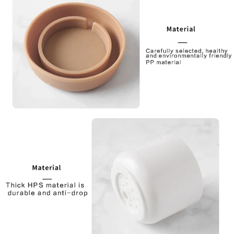 حاويات زهور صغيرة لزراعة بلاستيكية من السيراميك المقلد في الأماكن المغلقة مع فتحة تصريف للعصارة أو الصبار - كبيرة/صغيرة