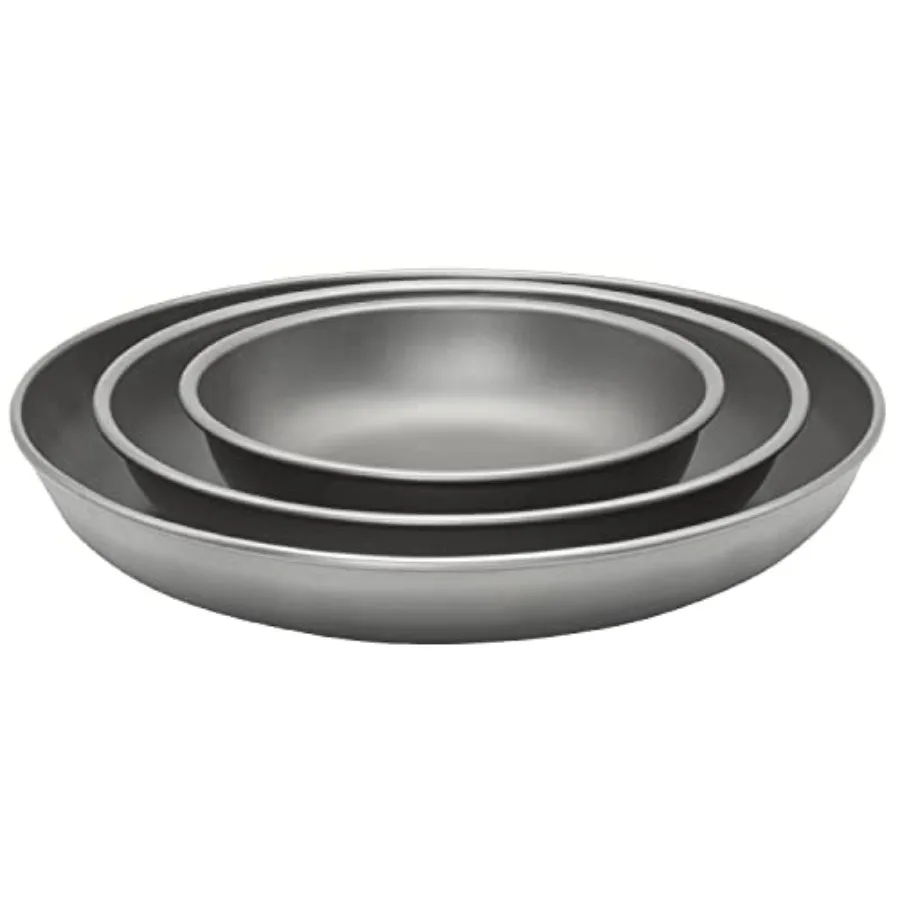

Plate Dish Outdoor Camping Tableware Ultralight Round Fruit Titanium Alloy Dinner Dishes Pan for BBQ Hiking Picnic