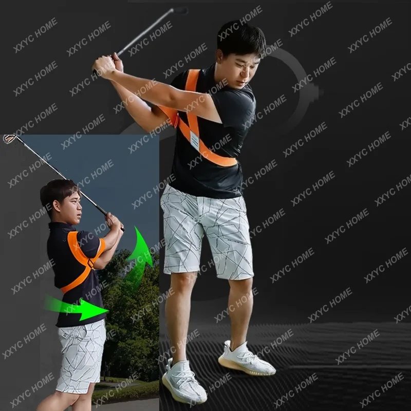 Golf Arm Chest Shoulder Turn-around Connection Belt Anti-Fly Elbow Chicken Wing Coherence Golf Swing Simulator