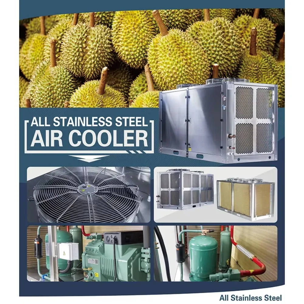 Commercial Cold Storage Evaporator, Stainless Steel Supermarket Unit Cooler
