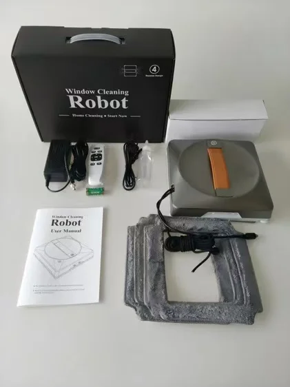 Upgraded Fully Automatic Window Cleaning Robot | Dry/Wet Modes Brushless Motor |Anti-Falling Safety Customized for Outdoor Hotel