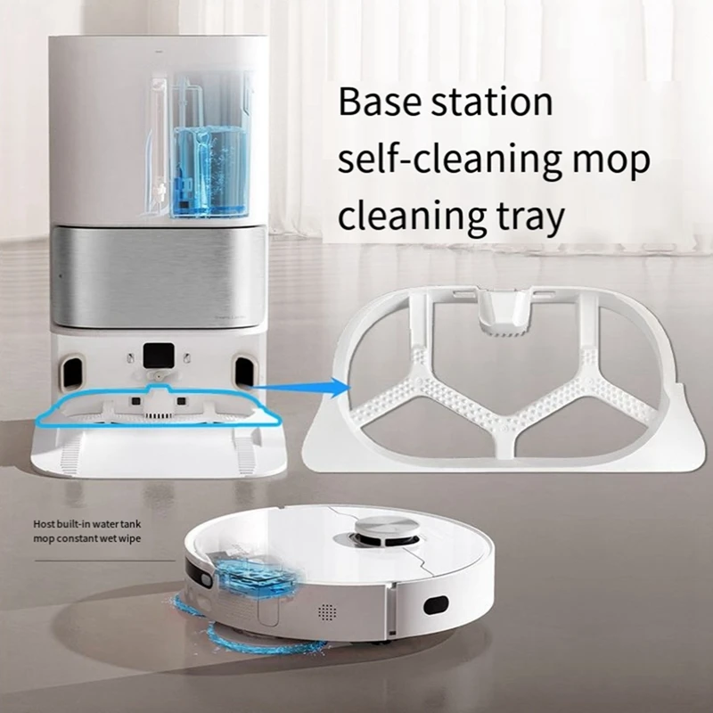 2Pcs For XIAOMI Mijia Omni 1S B101CN X10+ Vacuum Mop Self-Wash Base Dreame L10S Ultra/S10 Pro Mop Cleaning Tray Bracket Durable