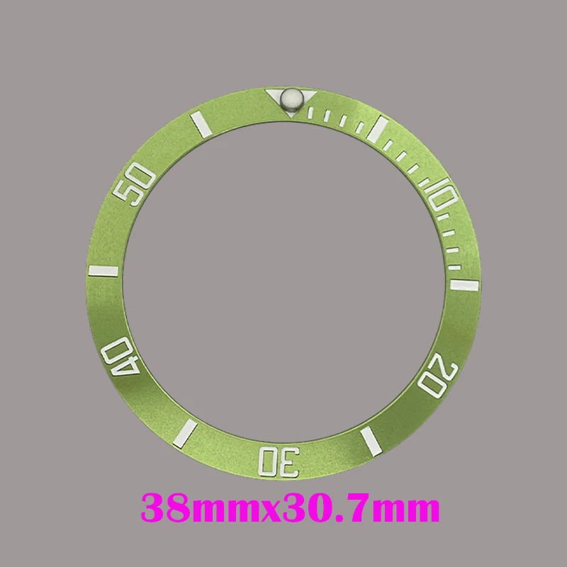 Mod 38mm Aluminum Bezel Ring GMT Bezel Insert FIt for SUB SRPD 40mm Men Watch Cases NH35 NH36 Replace Parts Diving Bezel Insert