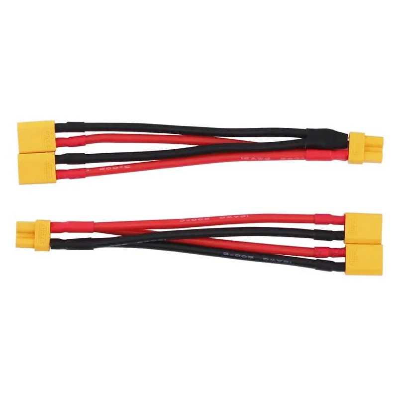 1pcs XT30 XT-30 Female / Male Parallel cable wire Y lead 18AWG 10CM Battery Charger Cable For Rc Drone Car Battery