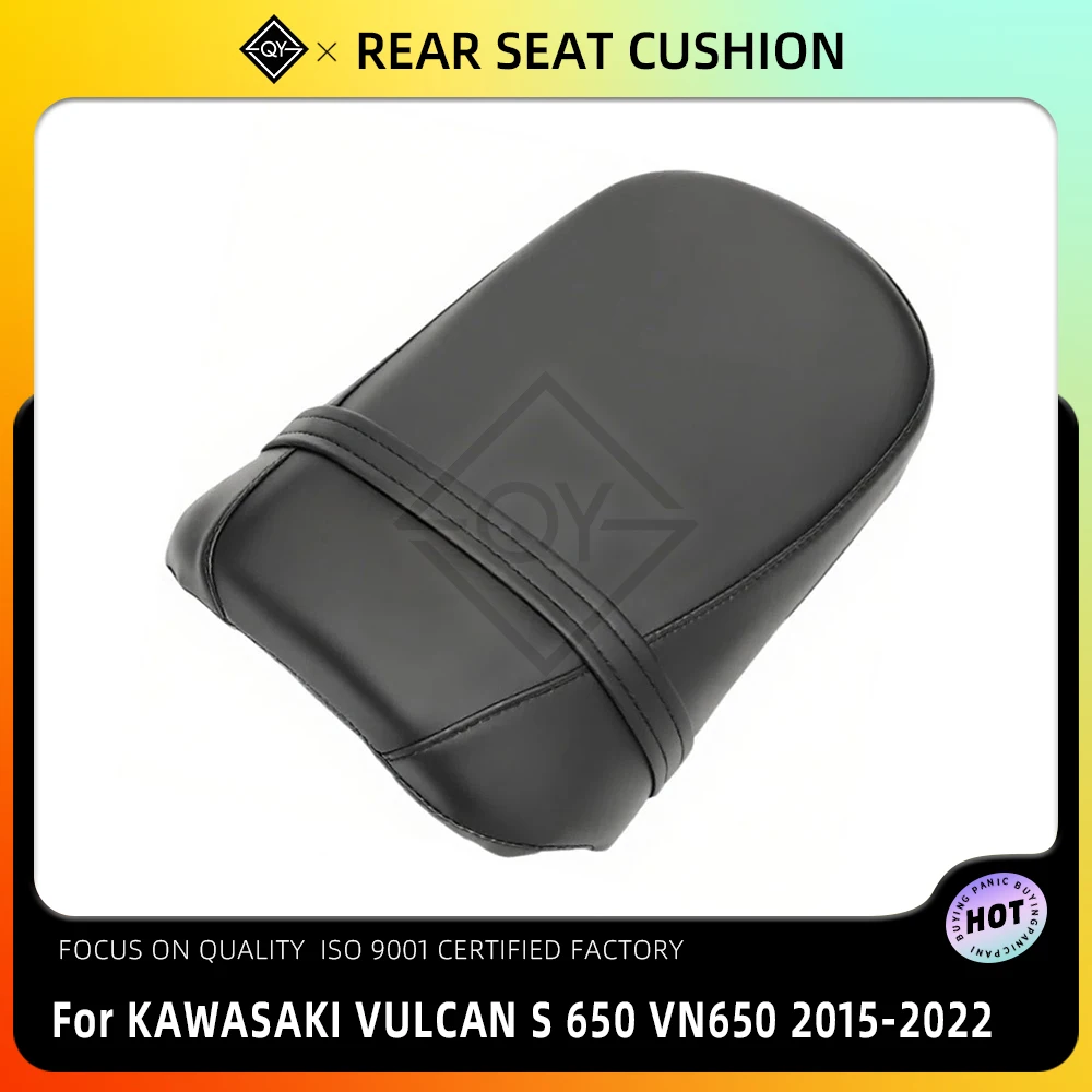 

Черная подушка заднего сиденья мотоцикла, удобная подушка для пассажира для Kawasaki Vulcan S 650 VN650 2015-2022 2021 2020
