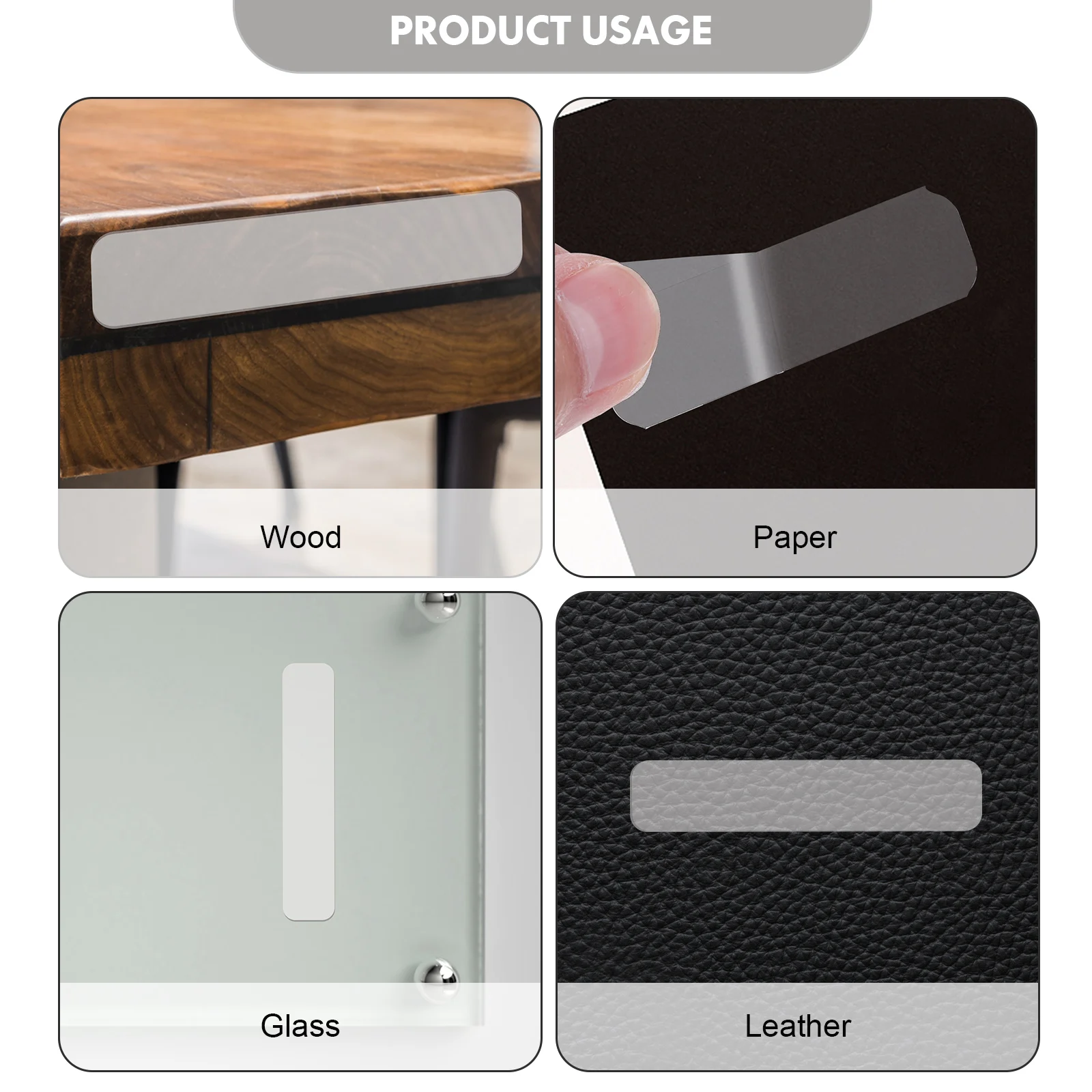 

Double Sided Tape Removable Mounting Adhesive Strips Wall Glue Reusable Transparent Multifunctional Cuttable for DIY