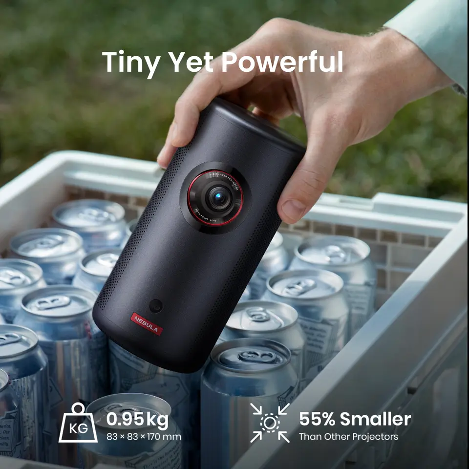 Anker NEBULA Capsule 3 Laser, Outdoor Portable Mini Wi-Fi Smart TV Projector, Upgraded with Google TV, Official Netflix - 2