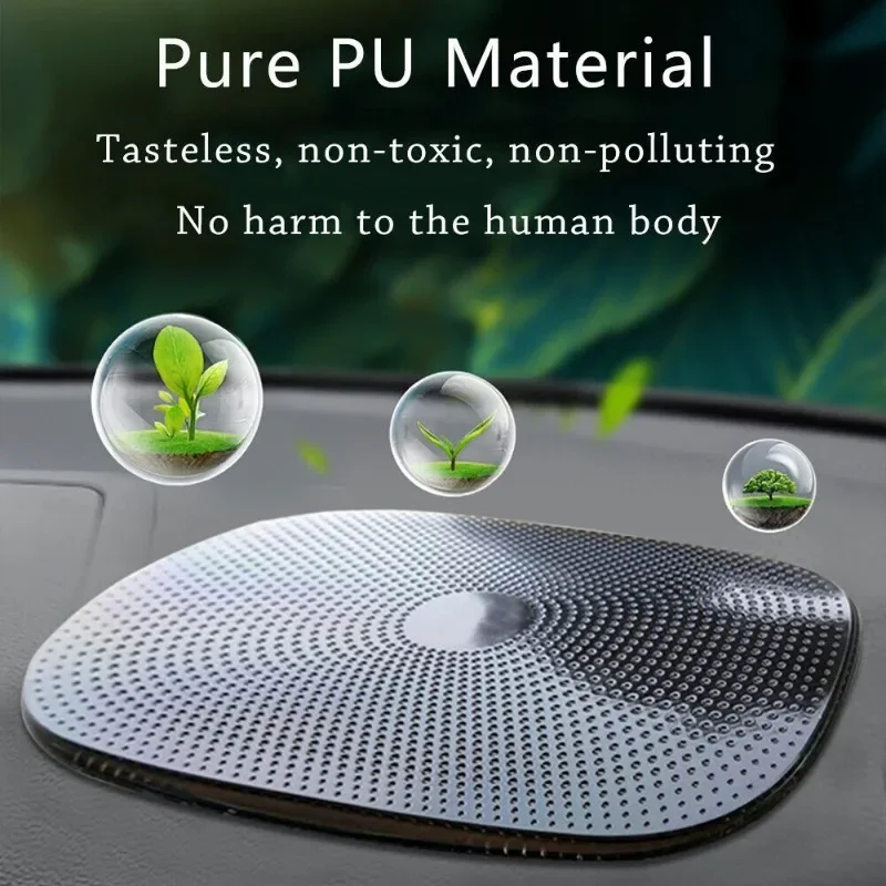 1Pcs Car Non-Slip Mat Magic Anti-Slip Slide-Proof Pad Dashboard Sticky Dash Adhesive Cell Phone Mobile Holder Black Silicone