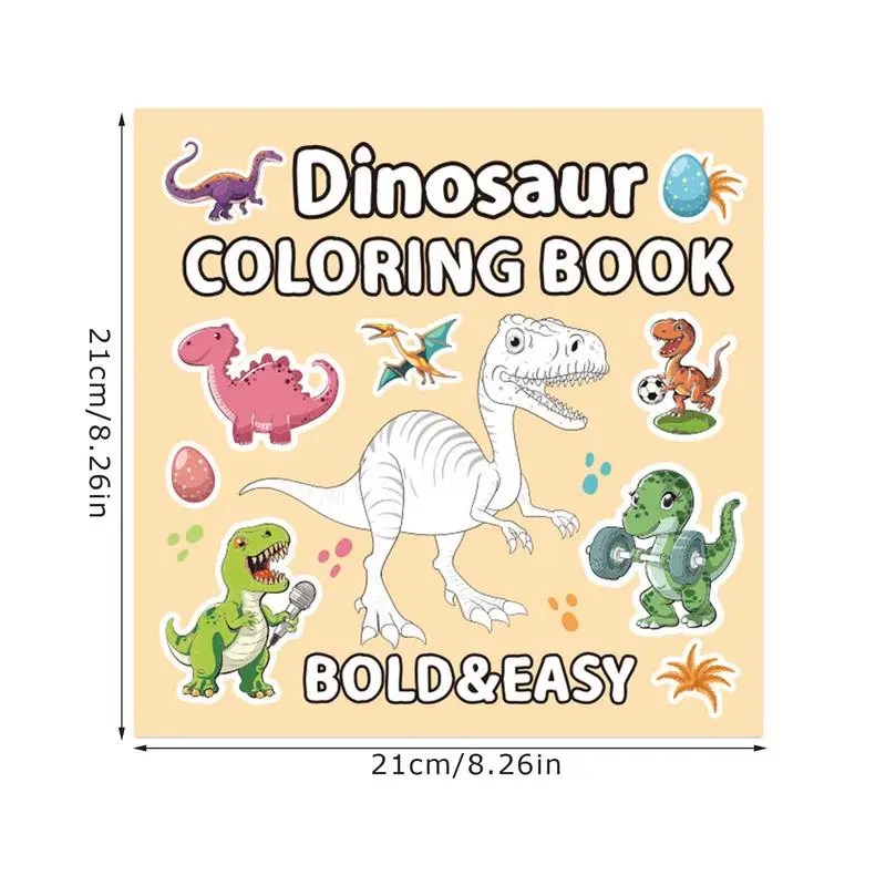 Livro para colorir de dinossauro, brinquedos criativos de desenho para crianças pequenas, 40 páginas, livro de pintura, lembranças para festa de aniversário, presentes de natal