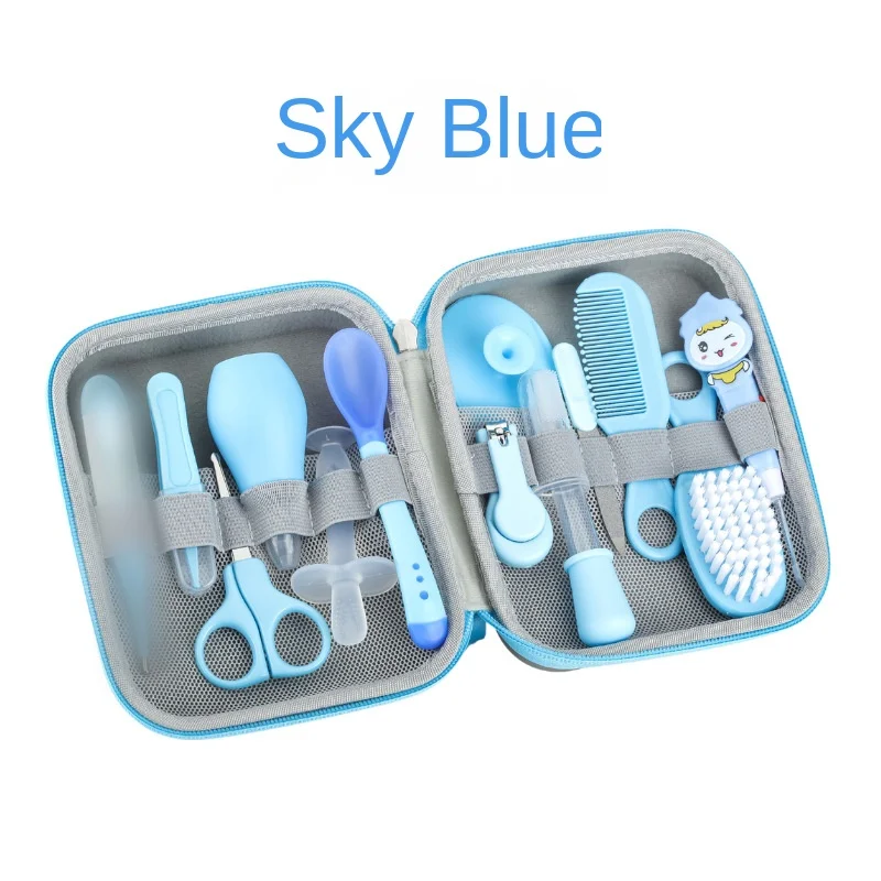 Baby Care Set Baby Nasal Inhaler Nail Clippers Set Daily Cleaning Supplies for Mother and Baby