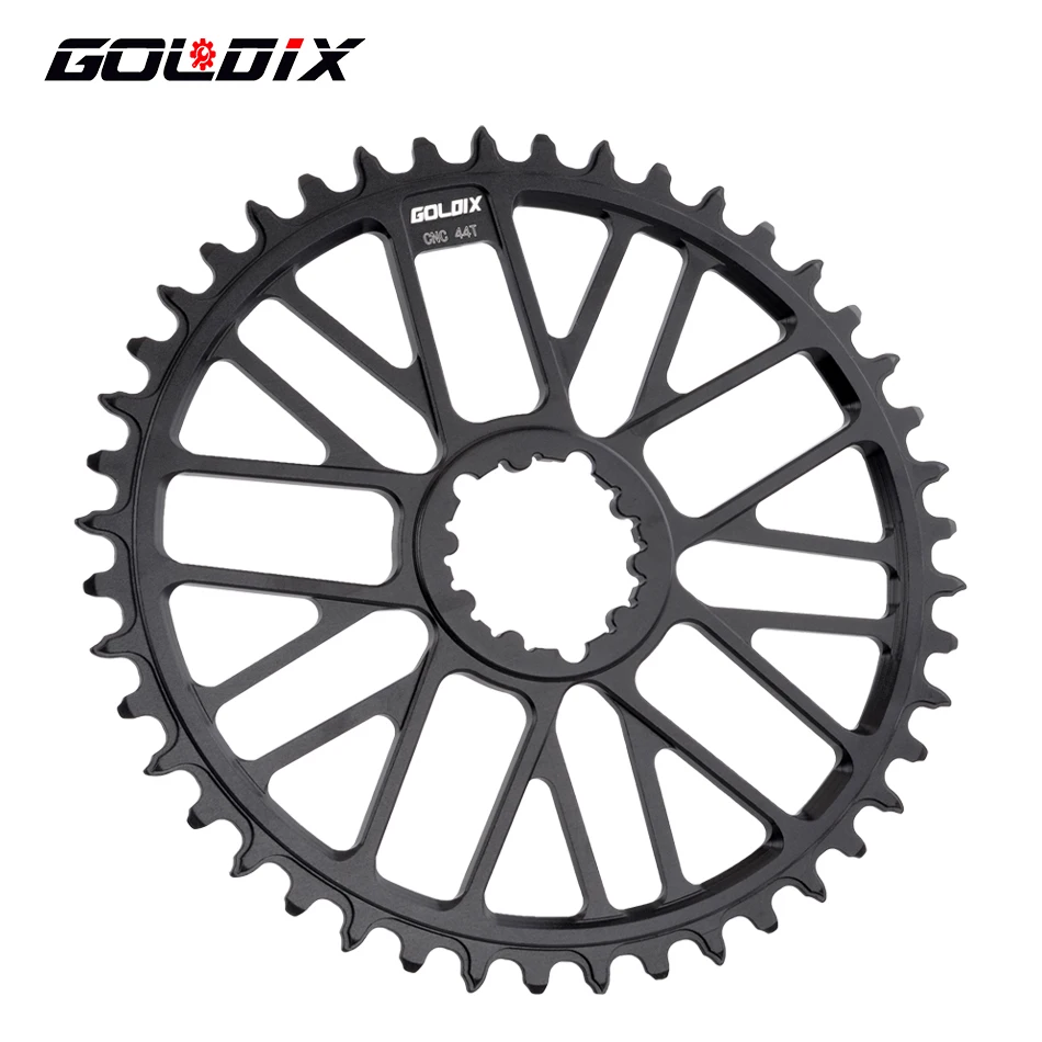 GOLDIX Ultralight Directly Install Chainring Narrow Wide Teeth Single speed Chainwheel 0mm Offset For MTB/Road Bike Crankset